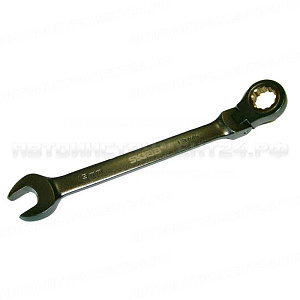 Ключ с трещеткой 8мм шарнирный SKRAB 44378